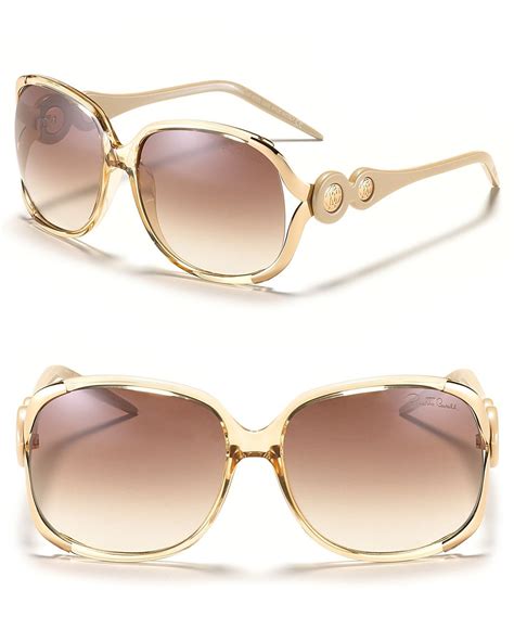 Robert Cavalli Round Oversized Sunglasses | Fashion eye glasses ...