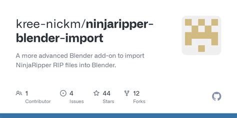 Releases · kree-nickm/ninjaripper-blender-import · GitHub