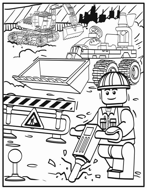 Construction Site Coloring Pages Luxury Lego Inspired Coloring Pages In 2020 Lego Coloring Pages ...