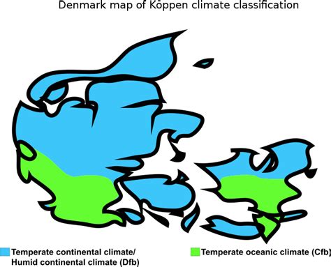 Denmark Map Of Köppen Climate Classification - Koppen Climate Classification Of Denmark - Full ...