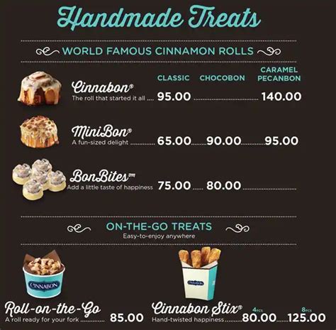 Cinnabon Menu, Menu for Cinnabon, Ortigas, Quezon City - Zomato Philippines