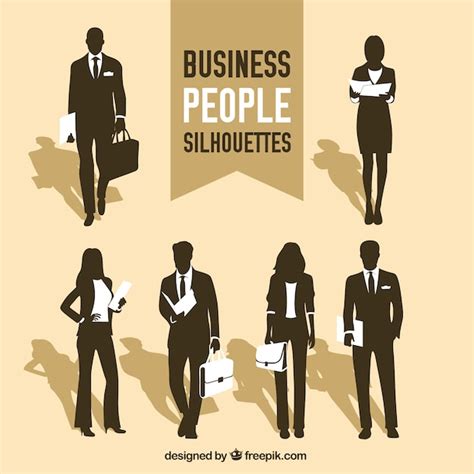 Free Vector | Business people silhouettes