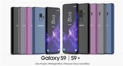 Samsung galaxy s9 colors 3D model - TurboSquid 1270888