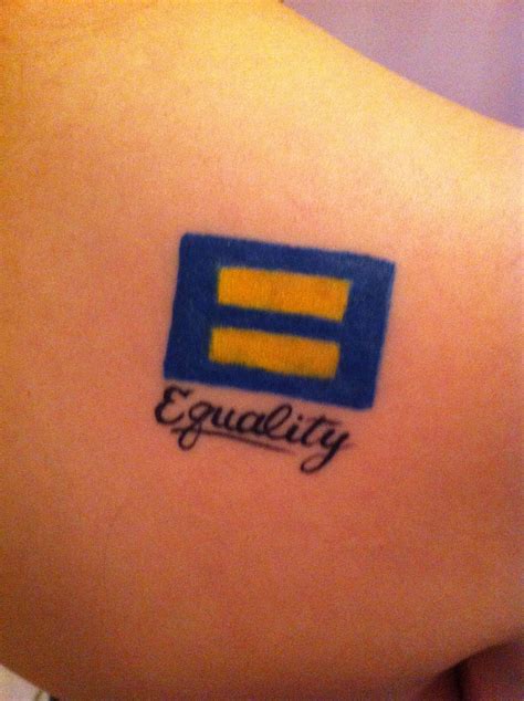 Equality | Equality tattoos, Triangle tattoo, Tattoos