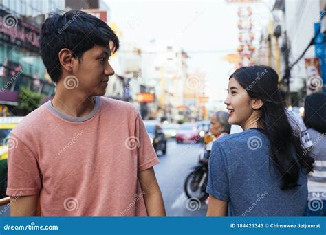 Love at First Sight on Street Stock Image - Image of girlfriend, asia ...