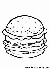 Cheeseburger Coloring Page At GetColoringscom  Free Printable sketch template