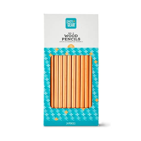 Pen + Gear No. 2 Wood Pencils, Unsharpened, 24 Count - Walmart.com ...