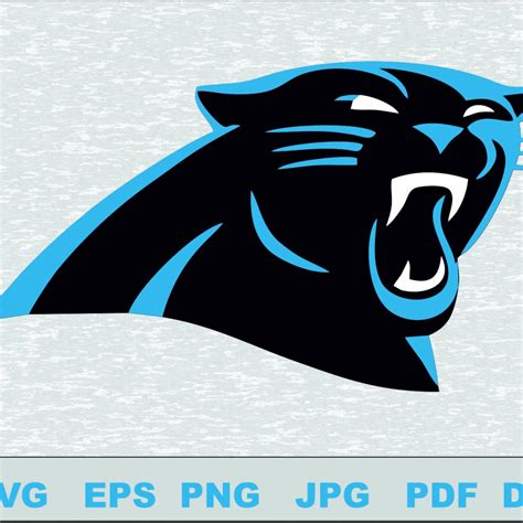 Carolina Panthers SVG Logo Silhouette Studio Transfer Iron on Cut File ...