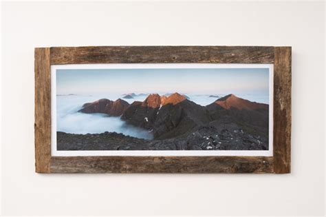 Sunrise on An Teallach Larch Post Frame | applecrossgallery