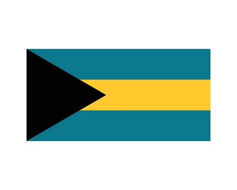 National Flag of The Bahamas. Bahamian Country Flag. Commonwealth of ...