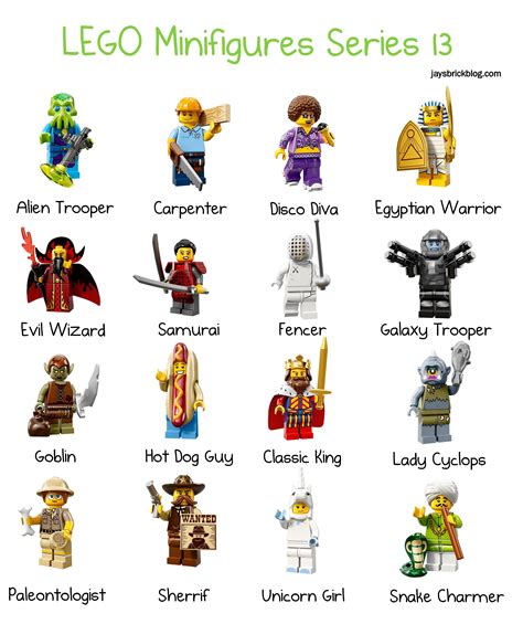 First look at the characters from LEGO Minifigures Series 13 - Jay's ...