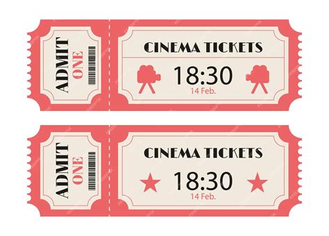 Premium Vector | Old-fashioned movie ticket