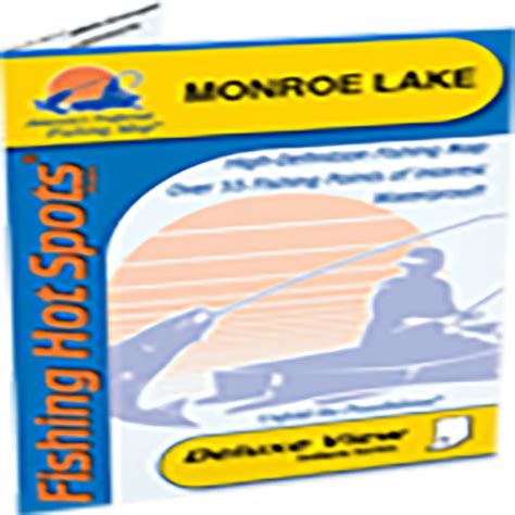 Monroe Lake Fishing Map by Fishing Hot Spots | Maps.com.com