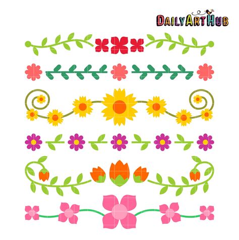 Flower Clipart Border