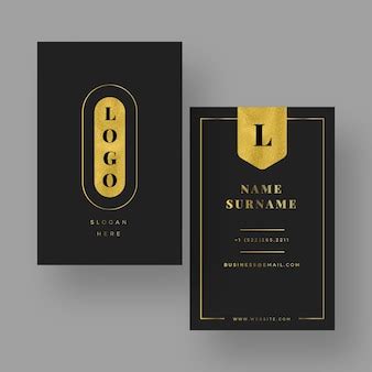 Free Vector | Gold foil business card template