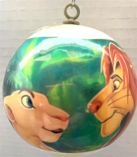 DISNEY LION KING Christmas Ball Ornament Simba Mufasa Vintage Rauch 4 ½” $4.49 - PicClick