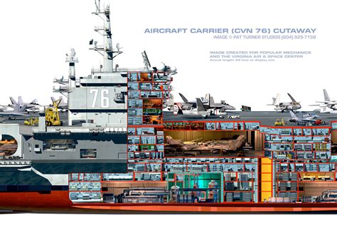 Patrick Turner - Aircraft Carrier USS Reagan - Cutaway