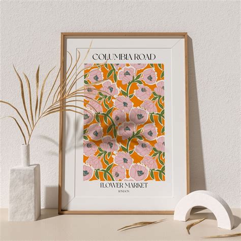 Columbia Road Flower Market / Art Print / Floral Wall Art / - Etsy