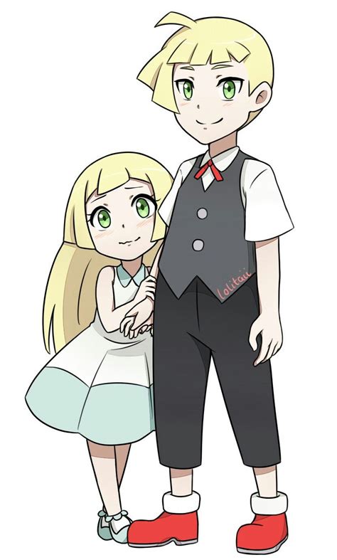 Cute Lillie and Gladion | Pokemon moon and sun, Cute pokemon, Pokemon alola