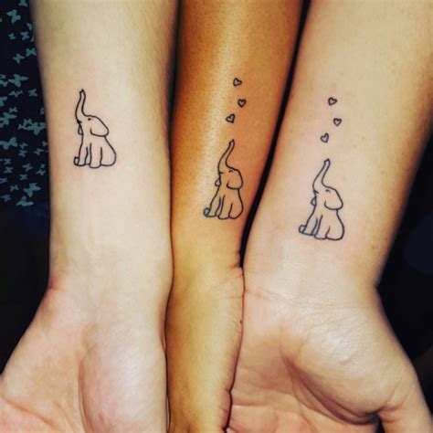 10 #SiblingTattoos That Will Melt Your Heart | Sibling tattoos, Elephants and Sibling