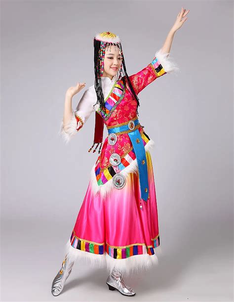 Tibetan Dance Costumes 2018 New Ethnic Wind Performance Clothes Tibetan ...