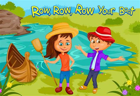 Row Row Row Your Boat | Nursery Rhyme For Kids With Lyrics