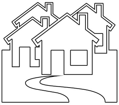 House black and white clip art house outline black and white clipart ...