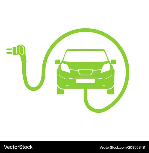 Electrical charging station symbol electric car Vector Image