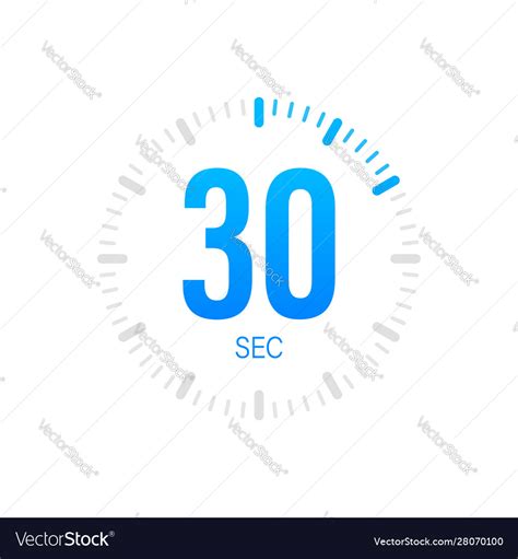 30 second timer stopwatch icon stopwatch icon Vector Image