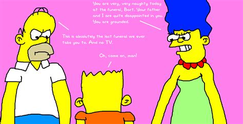 Bart Gets Punished for Misbehaving at the Funeral by MJEGameandComicFan89 on DeviantArt