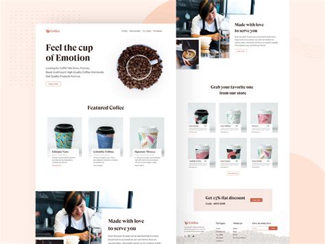 Coffee shop Website Design by dotpixel-agency ~ EpicPxls