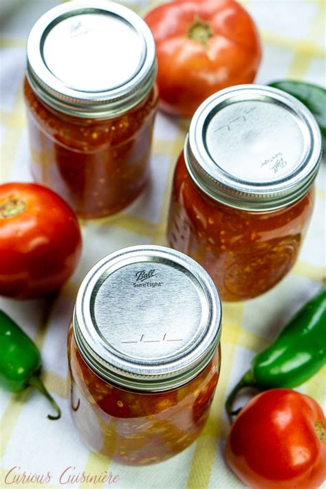 Basic Tomato Salsa For Canning • Curious Cuisiniere