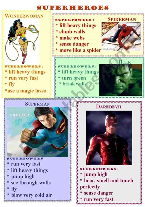 Adjectives To Describe Superheroes