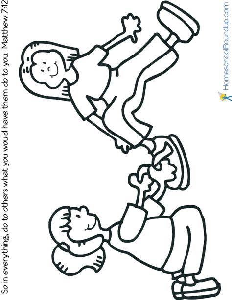 Bible golden rule coloring pages