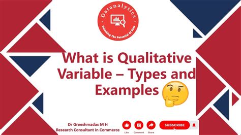 What is Qualitative Variable - Types and Examples - YouTube