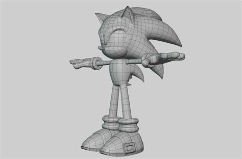 3D sonic rigged - TurboSquid 1484239