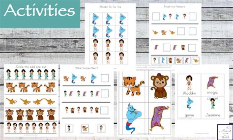 Aladdin Printable Pack - Simple Living. Creative Learning