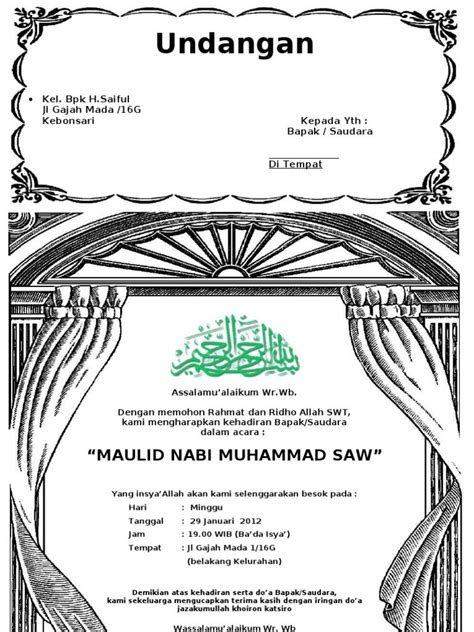 Undangan maulid nabi pdf – Artofit