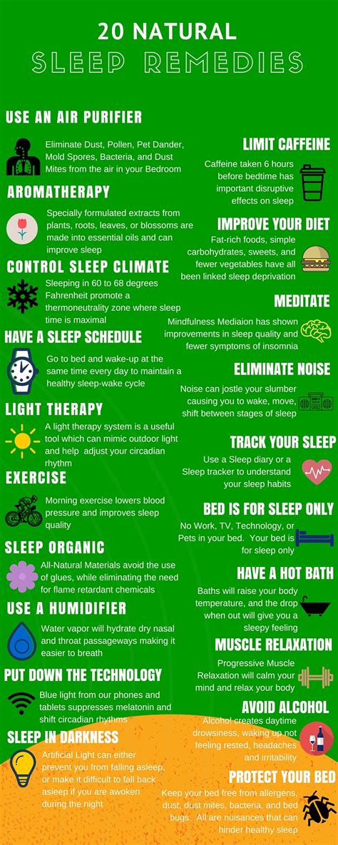 20 Natural Sleep Remedies Infographic Infographics | Medicpresents.com