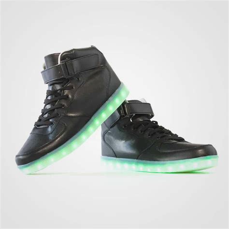 DNK Black Shoes Green LED - mechess.com