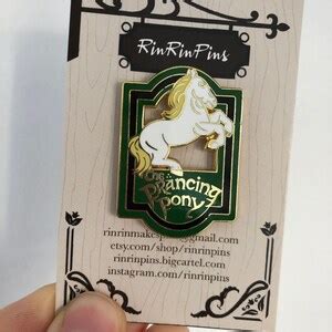 Prancing Pony Inn Sign Lord of the Rings Inspired Hard Enamel Pin - Etsy