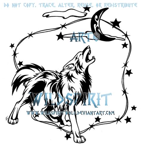 Howling Coyote Tattoo Commish by WildSpiritWolf on DeviantArt