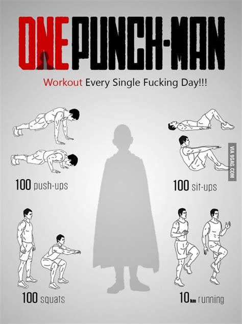 one punch man workout routine - Google Search | One Punch Man | One punch man workout, Saitama ...