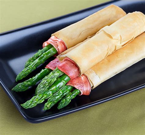 Athens Foods | » Phyllo and Prosciutto Wrapped Asparagus