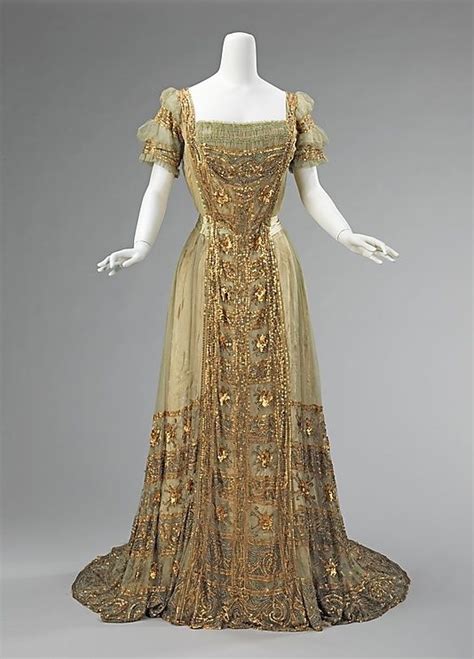 Belle Epoque Beaded Dresses | Vintage gowns, Historical dresses, Edwardian dress