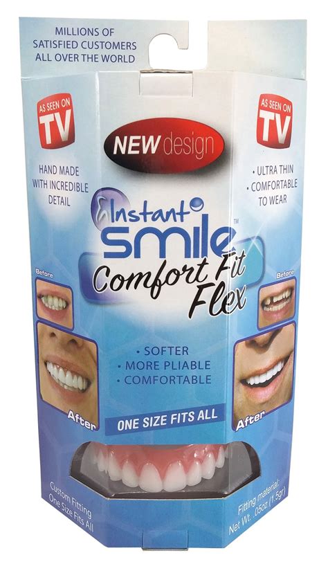 Snap On Teeth Cosmetic Secure Smile Instant Upper Veneers Dental False Natural 658890122052 | eBay