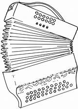 Accordion Coloring Clipart Step Illustration Royalty Template Toonaday  sketch template