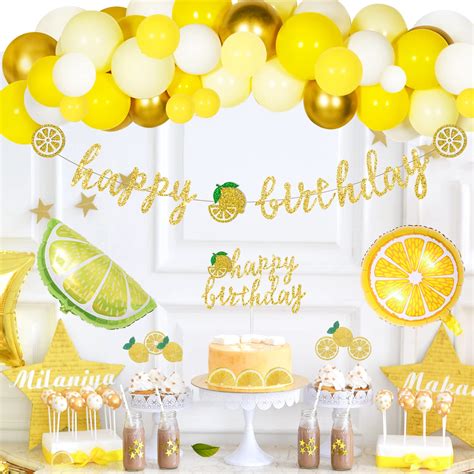 Buy Hombae Lemon Birthday Party Decorations, Lemonade Theme Party ...