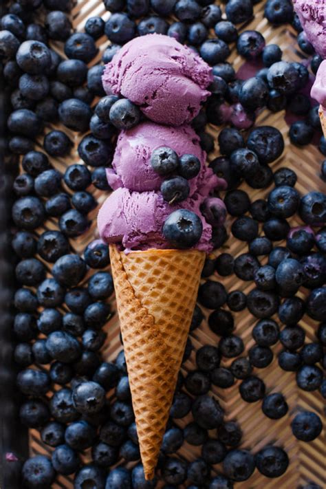 Blueberry Ice Cream Recipe - Egg-Free - Beautiful Life and Home