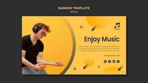 Free PSD | Music banner template theme